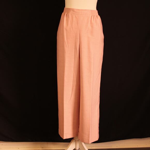 Alfred Dunner Women's Pink Elastic Waist with Pockets Trousers sz 12 Petite - Picture 1 of 9